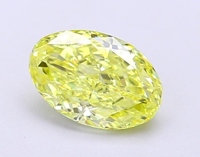 1.01 Ct. Fancy Vivid Yellow Oval Lab Grown Diamond