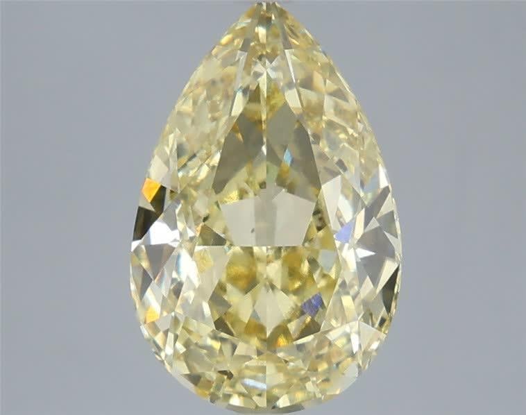 3.55 Ct. Fancy Intense  Yellow Pear Lab Grown Diamond