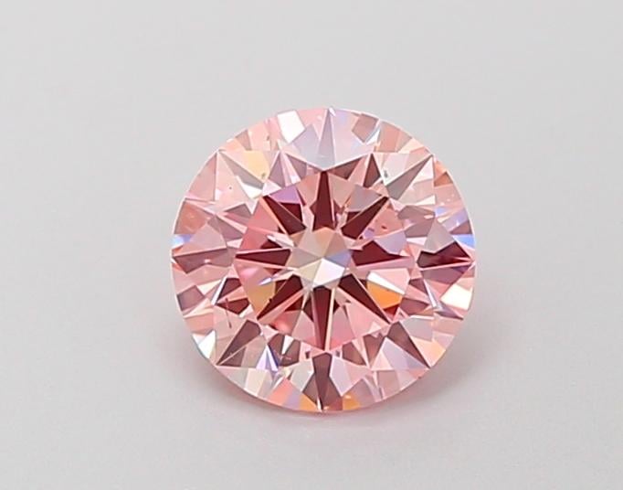 0.91 Ct. Fancy Intense Pink Round Lab Grown Diamond
