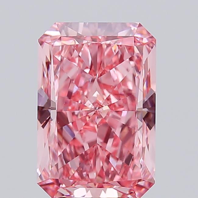 4.03 Ct. Fancy Vivid  Pink Radiant Lab Grown Diamond