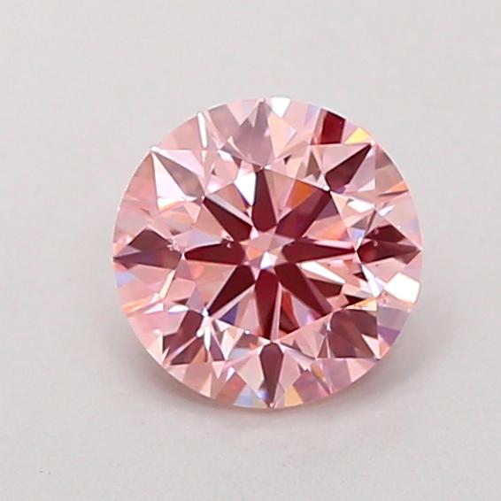 0.93 Ct. Fancy Vivid Pink Round Lab Grown Diamond