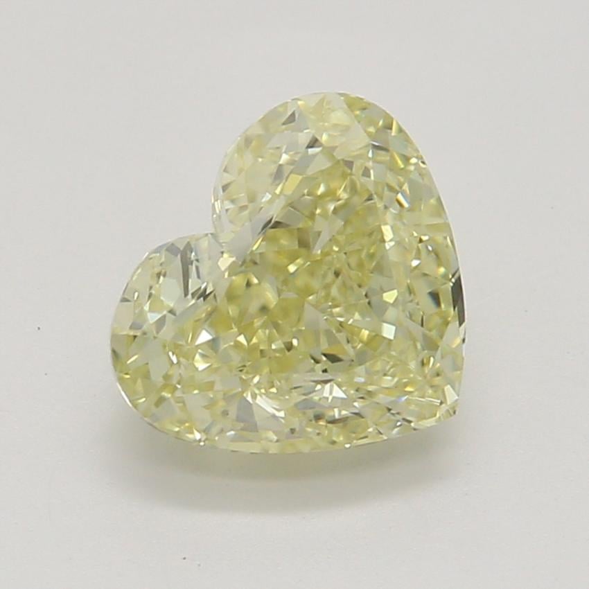0.81 Ct. Fancy Light Yellow Heart Diamond