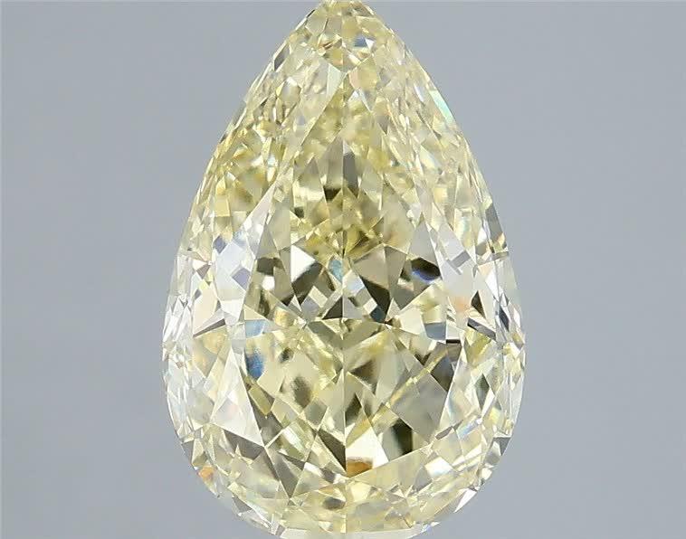 2.51 Ct. Fancy Intense  Yellow Pear Lab Grown Diamond