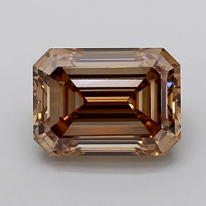 3.03 Ct. Fancy Light  Brown Emerald Lab Grown Diamond