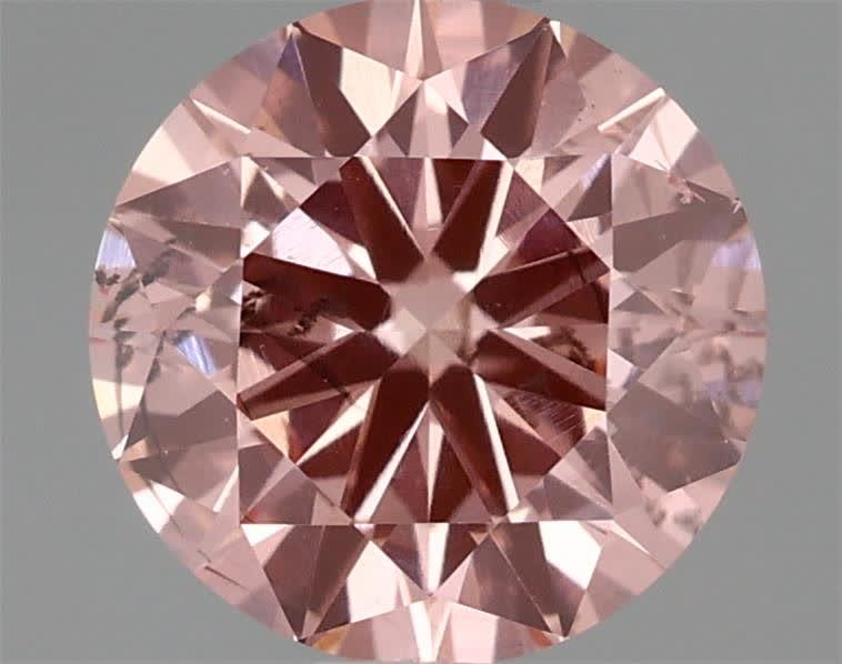 1.04 Ct. Fancy Vivid Pink Round Lab Grown Diamond
