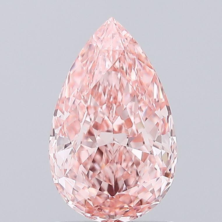 1.52 Ct. Fancy Vivid Pink Pear Lab Grown Diamond