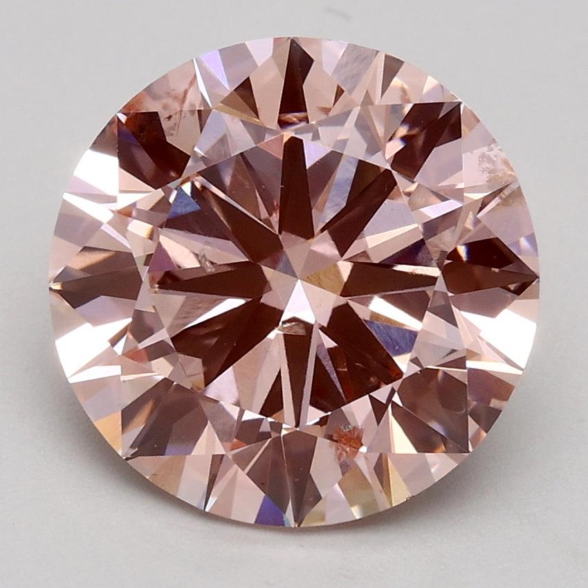 3.00 Ct. Fancy Intense Pink Round Lab Grown Diamond
