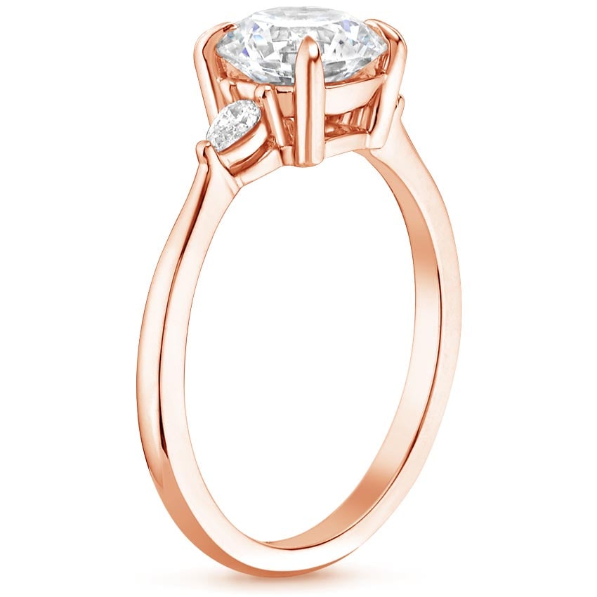 14K Rose Gold Aria Diamond Ring (1/10 ct. tw.), large side view