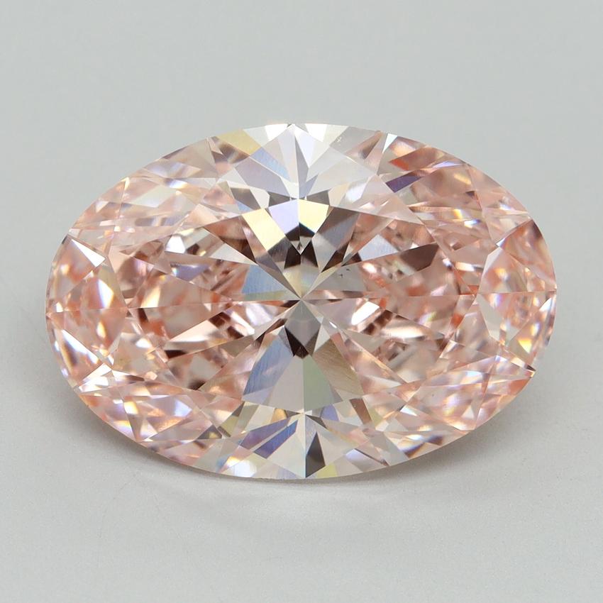8.56 Ct. Fancy Vivid Pink Oval Lab Grown Diamond