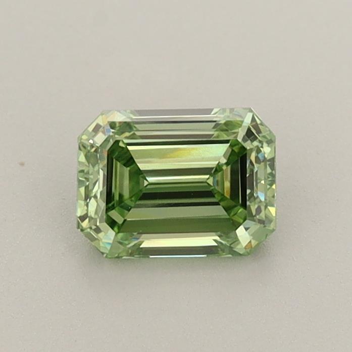 0.59 Ct. Fancy Vivid Green Emerald Lab Grown Diamond