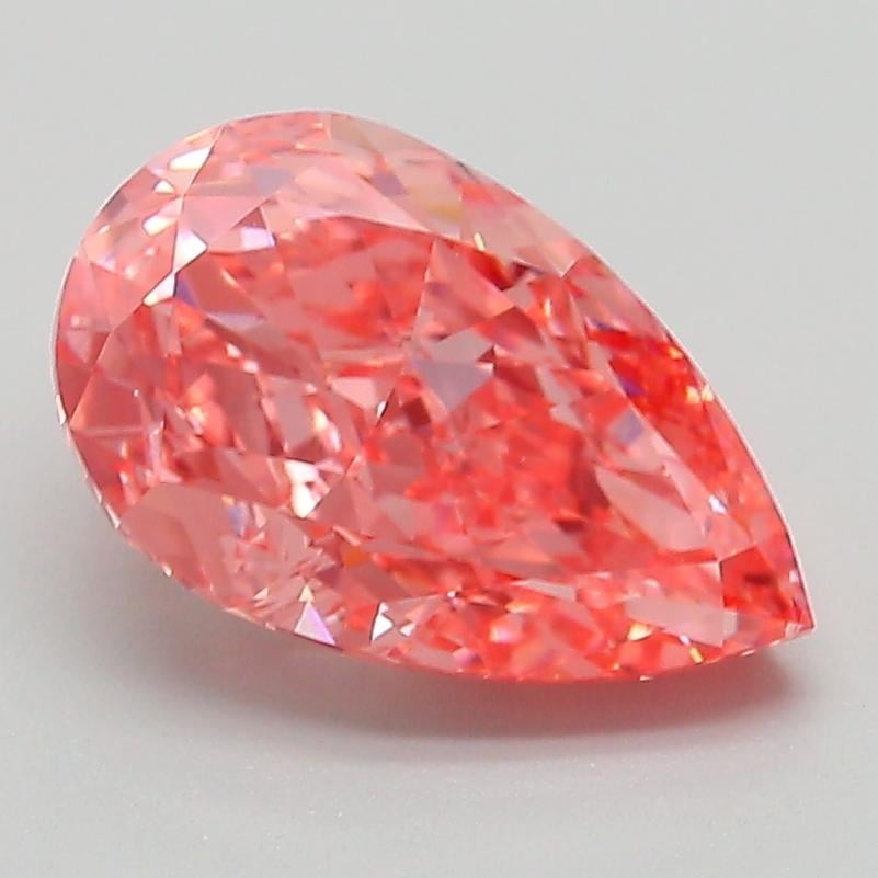 2.09 Ct. Fancy Vivid Pink Pear Lab Grown Diamond