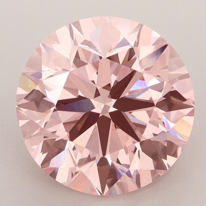 4.00 Ct. Fancy Vivid  Pink Round Lab Grown Diamond
