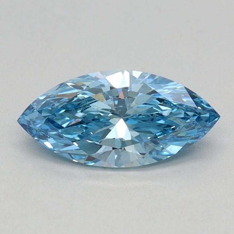 0.41 Ct. Fancy Vivid Blue Marquise Lab Grown Diamond