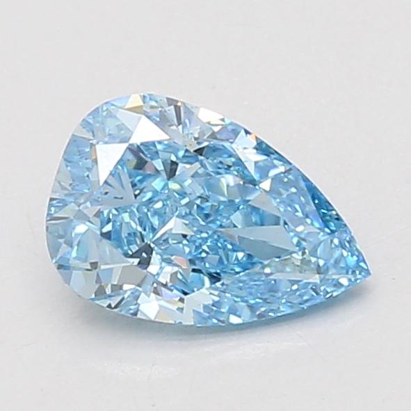 1.08 Ct. Fancy Vivid Blue Pear Lab Grown Diamond