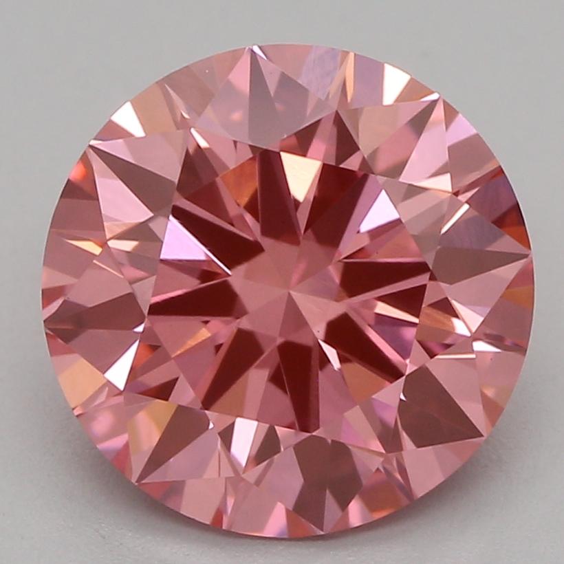 2.01 Ct. Fancy Vivid Pink Round Lab Grown Diamond