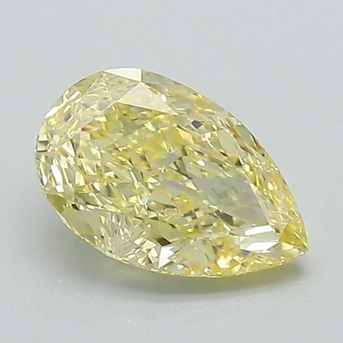 1.10 Ct. Fancy Intense Yellow Pear Lab Grown Diamond
