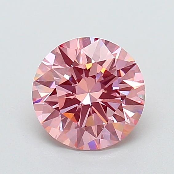 1.54 Ct. Fancy Vivid Pink Round Lab Grown Diamond