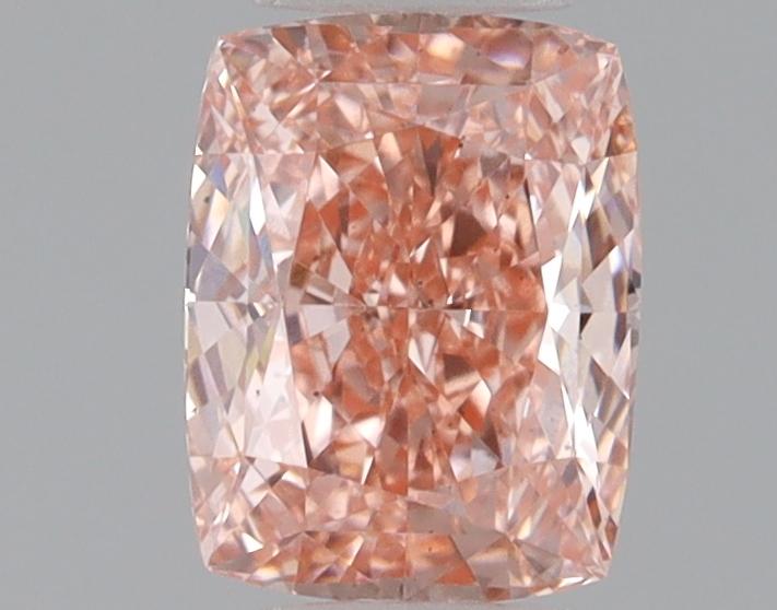 0.95 Ct. Fancy Vivid Pink Cushion Lab Grown Diamond