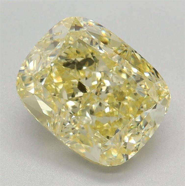 2.02 Ct. Fancy Intense Yellow Cushion Lab Grown Diamond