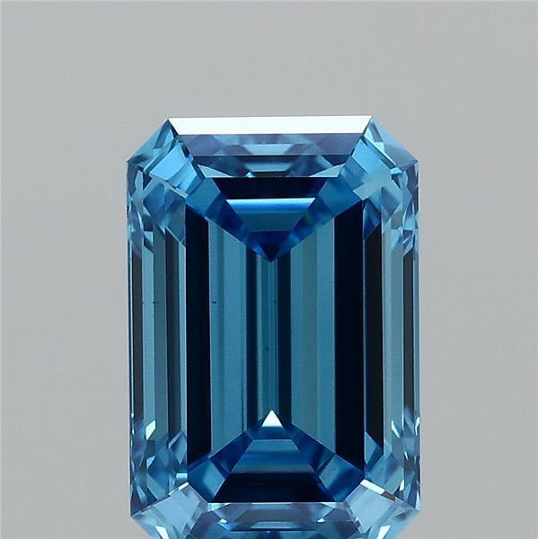1.13 Ct. Fancy Vivid Blue Emerald Lab Grown Diamond