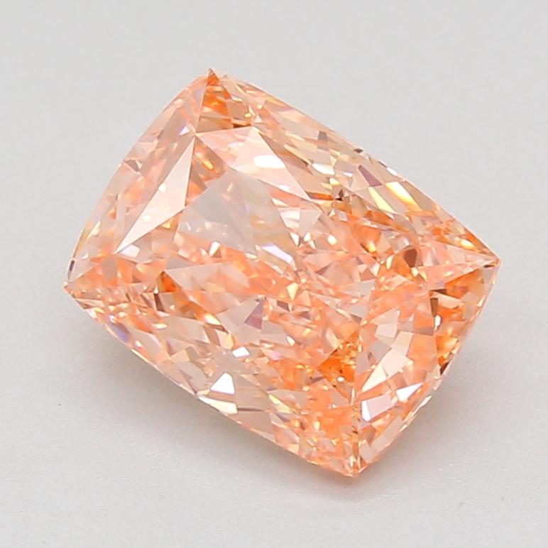 3.01 Ct. Fancy Vivid Pink Cushion Lab Grown Diamond