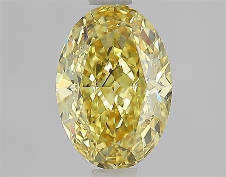 1.55 Ct. Fancy Vivid Yellow Yellow Oval Lab Grown Diamond