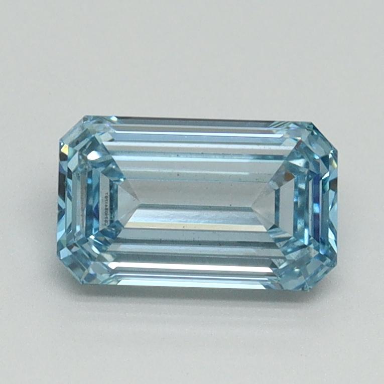 1.01 Ct. Fancy Intense Blue Emerald Lab Grown Diamond