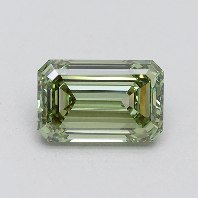 1.10 Ct. Fancy Intense Green Emerald Lab Grown Diamond