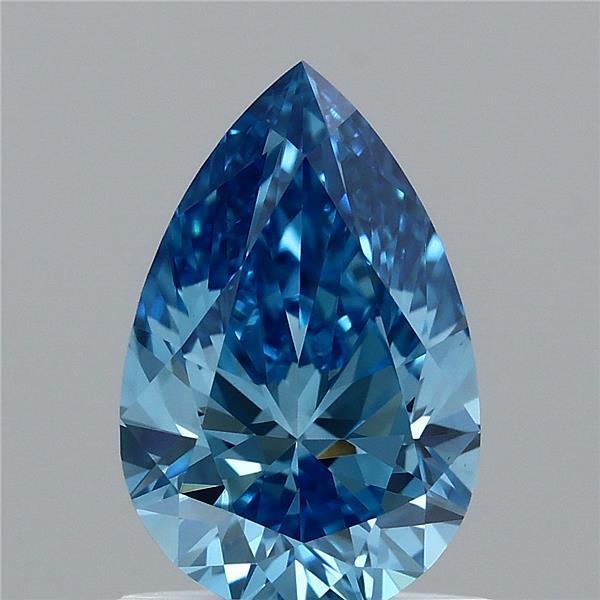 0.98 Ct. Fancy Vivid  Blue Pear Lab Grown Diamond
