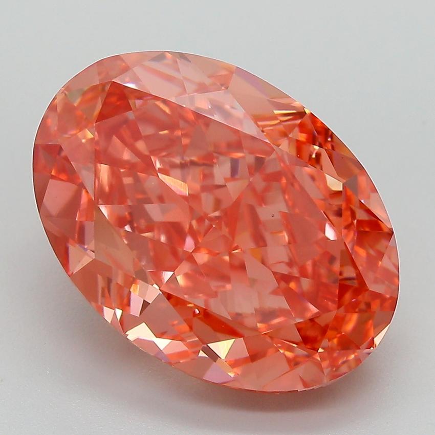 10.01 Ct. Fancy Vivid  Red Oval Lab Grown Diamond