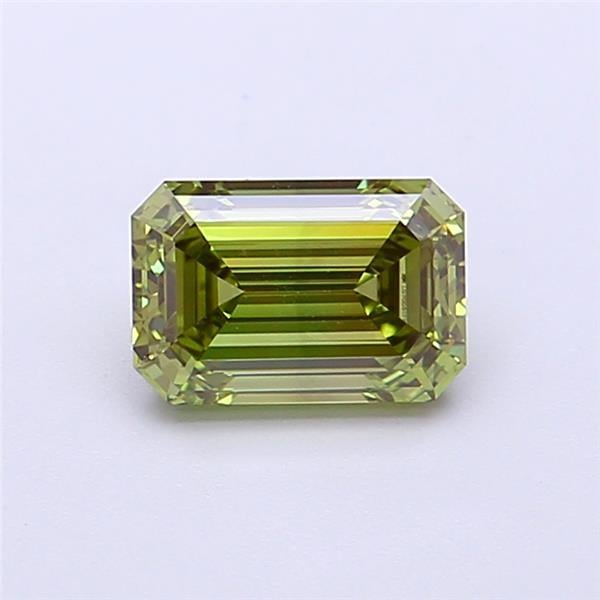 1.06 Ct. Fancy Vivid  Green Emerald Lab Grown Diamond