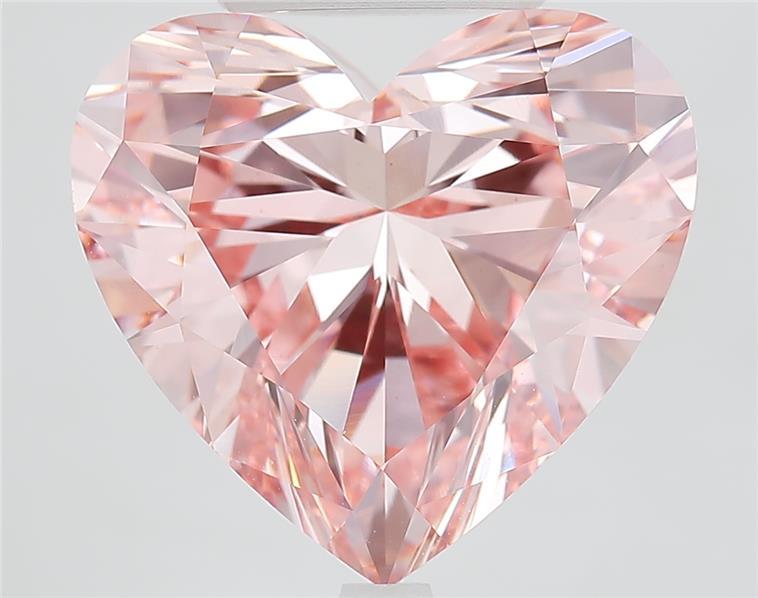11.05 Ct. Fancy Vivid Pink Heart Lab Grown Diamond