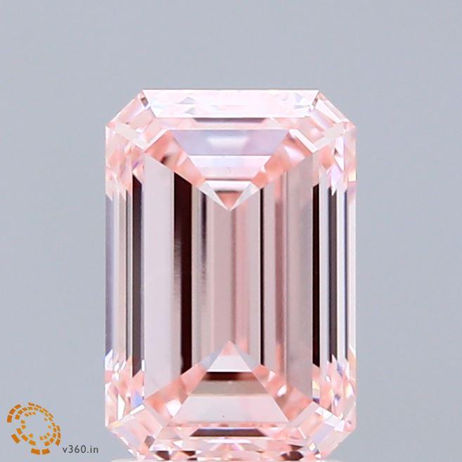 2.01 Ct. Fancy Pink Emerald Lab Grown Diamond