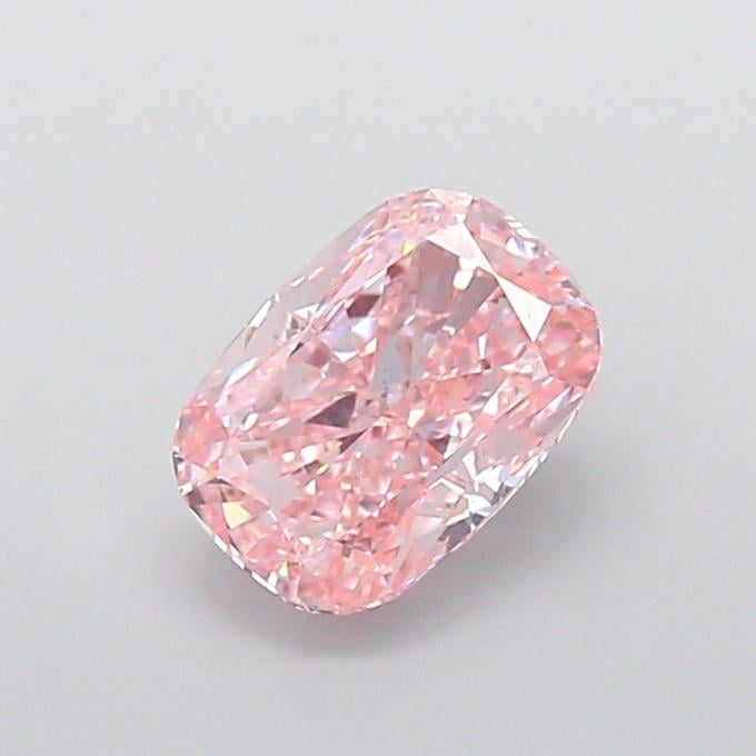 2.09 Ct. Fancy Intense  Pink Cushion Lab Grown Diamond