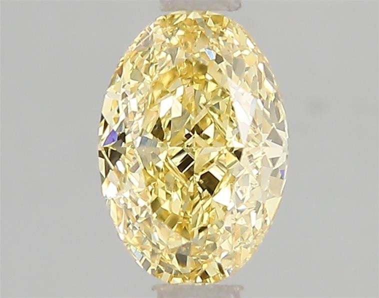 1.52 Ct. Fancy Vivid Yellow Oval Lab Grown Diamond