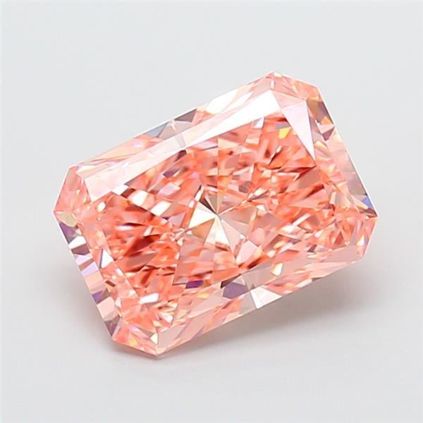 2.99 Ct. Fancy Vivid Pink Radiant Lab Grown Diamond