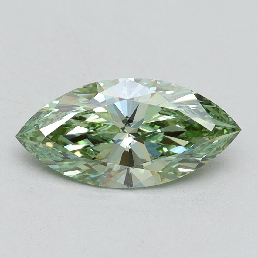 1.02 Ct. Fancy Vivid Green Marquise Lab Grown Diamond