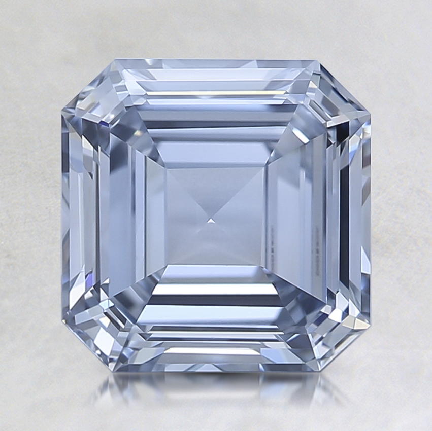 asscher cut blue diamond