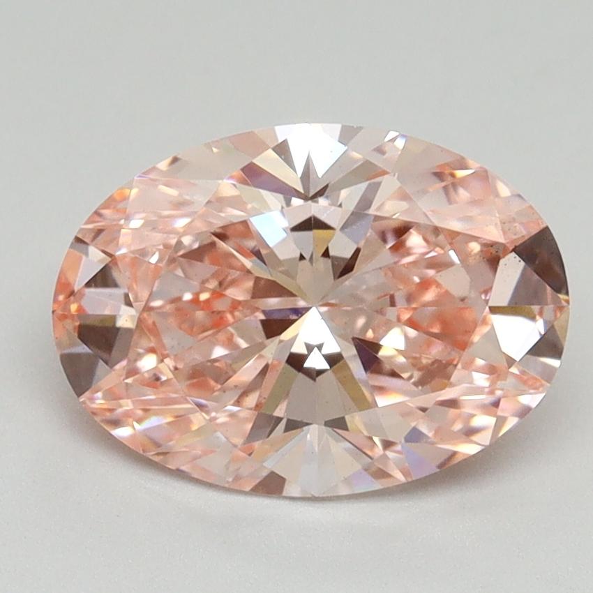2.07 Ct. Fancy Vivid Pink Oval Lab Grown Diamond