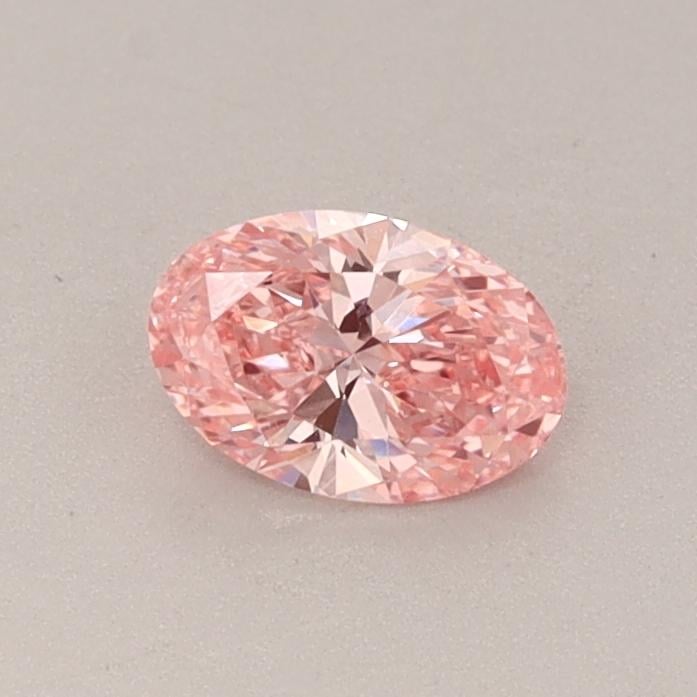 0.39 Ct. Fancy Vivid  Pink Oval Lab Grown Diamond