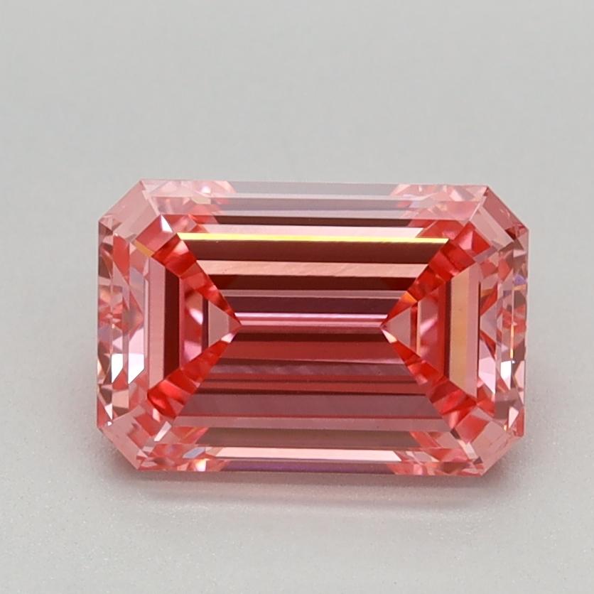 1.14 Ct. Fancy Vivid Pink Emerald Lab Grown Diamond