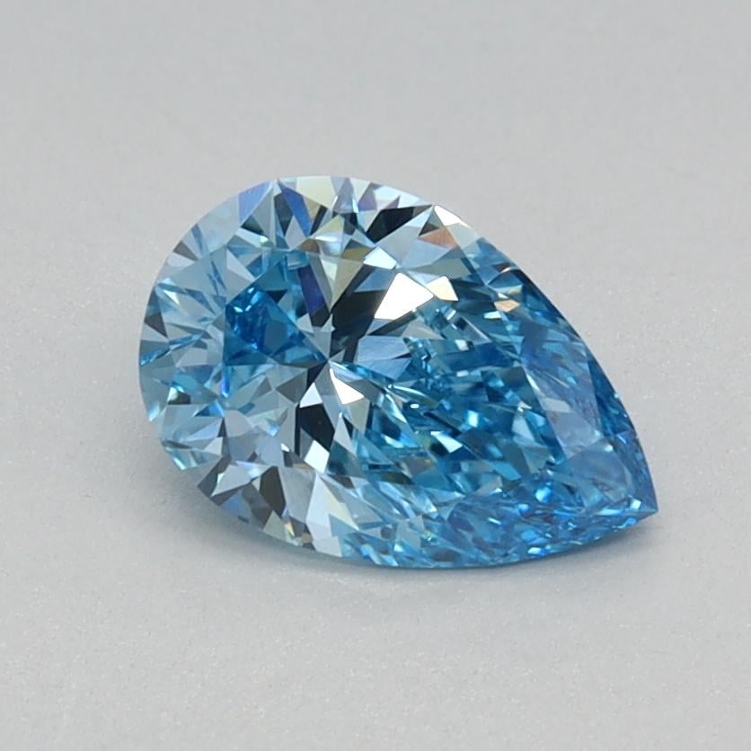 0.59 Ct. Fancy Vivid Blue Pear Lab Grown Diamond