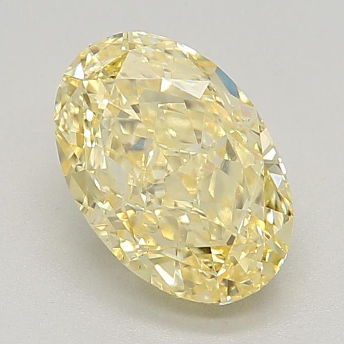 1.92 Ct. Fancy Vivid Yellow Oval Lab Grown Diamond