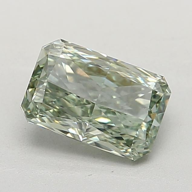 1.01 Ct. Fancy Vivid Green Radiant Lab Grown Diamond