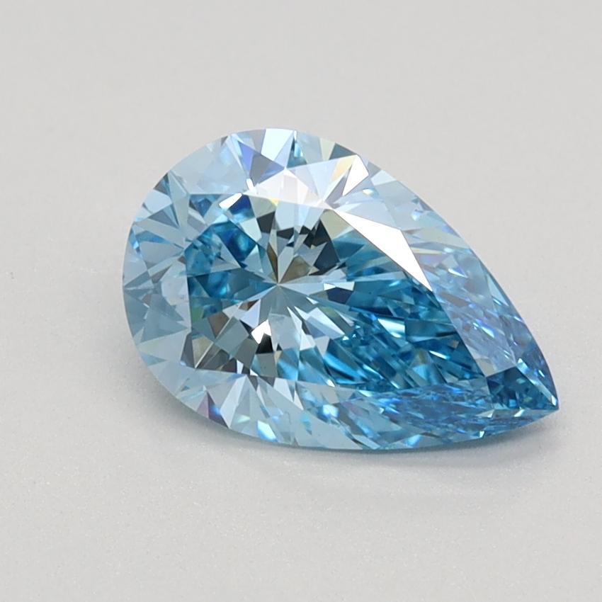 1.01 Ct. Fancy Vivid Blue Pear Lab Grown Diamond