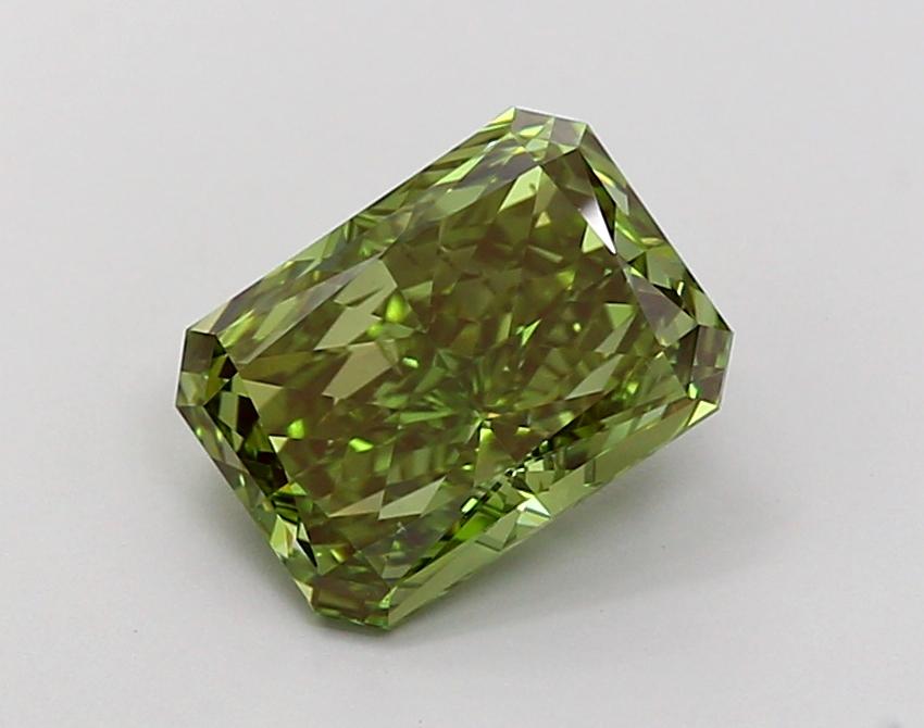2.03 Ct. Fancy Vivid Green Radiant Lab Grown Diamond