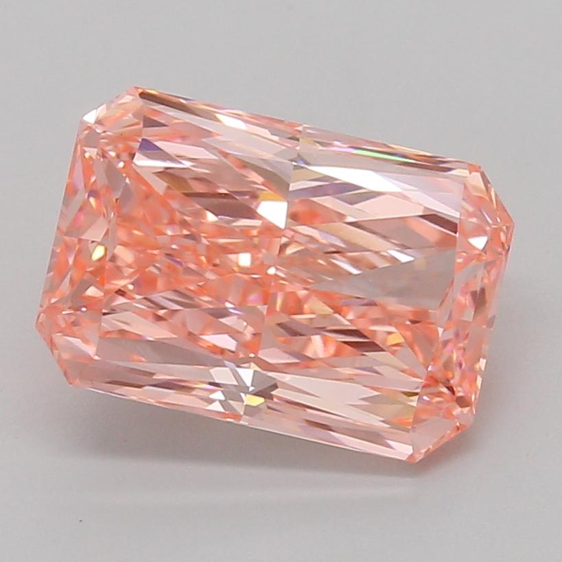 4.01 Ct. Fancy Vivid Pink Radiant Lab Grown Diamond