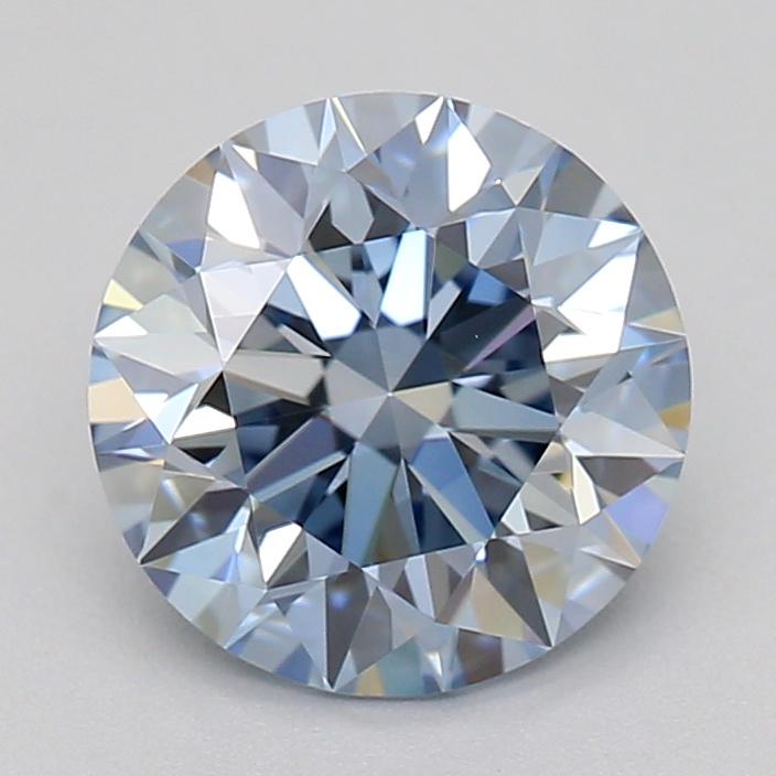 1.02 Ct. Fancy  Blue Round Lab Grown Diamond