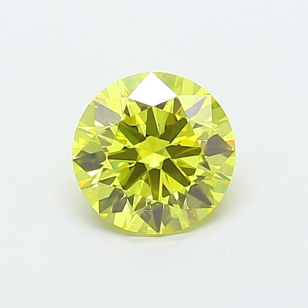 1.00 Ct. Fancy Vivid Yellow Round Lab Grown Diamond