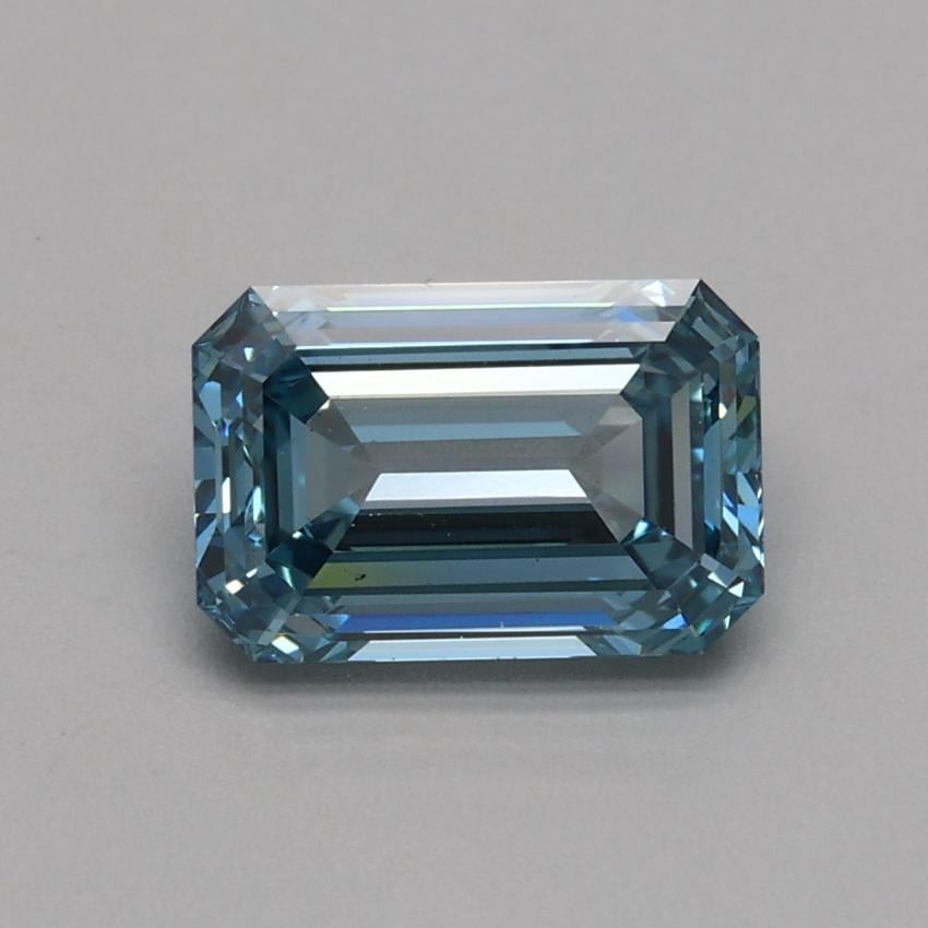 1.06 Ct. Fancy Intense Blue Emerald Lab Grown Diamond